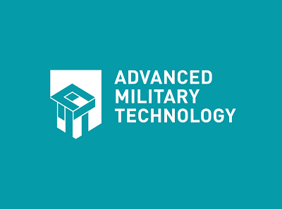 Advanced Military Technology branding design icon illustration logo typography vector