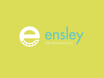 Ensley Orthodontics branding design icon illustration logo typography vector