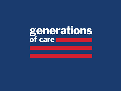 Generations of Care branding design icon illustration logo typography vector