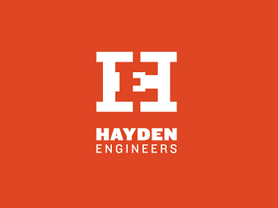 Hayden Engineers branding design icon illustration logo typography vector