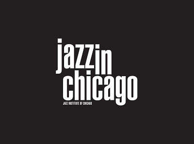 Jazz Institute of Chicago branding design icon illustration logo typography vector