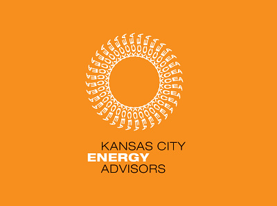 Kansas City Energy Advisors branding design icon illustration logo typography vector