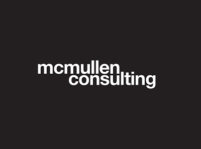 McMullen Consulting Identity branding design icon illustration logo typography vector