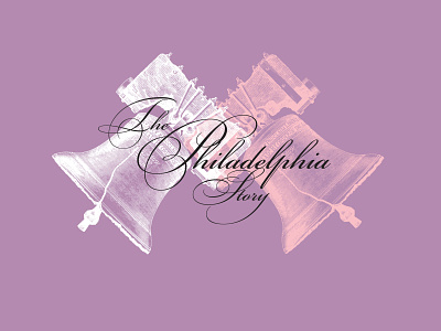 The Philadelphia Story branding design icon illustration logo typography vector