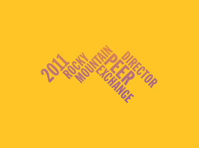 Rocky Mountain Director Peer Exchange branding design icon illustration logo typography vector