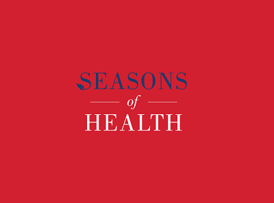 Seasons of Health branding design icon illustration logo typography vector
