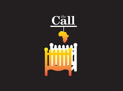 The Call branding design icon illustration logo typography vector