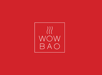 Wow Bao branding design icon illustration logo typography vector