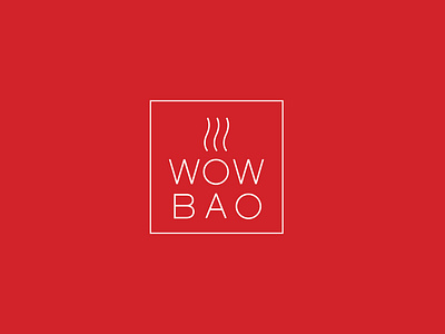Wow Bao branding design icon illustration logo typography vector