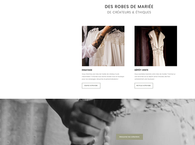 Project 01 - Website - Eco-friendly & Second-hand Bridal Shop creative design responsive seo ux design website website building