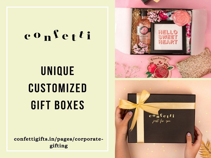 Unique Customized Gift Boxes by confetti gifts on Dribbble