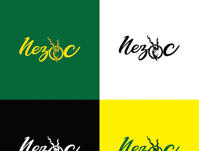 Nezoc Company Logo | Markhor Logo 3d logo branding business logo company logo design geomatric logo graphic design hassamnwl illustration logo logo design markhor logo mini minimalist logo n logo nezoc nezoc logo no logo simple logo