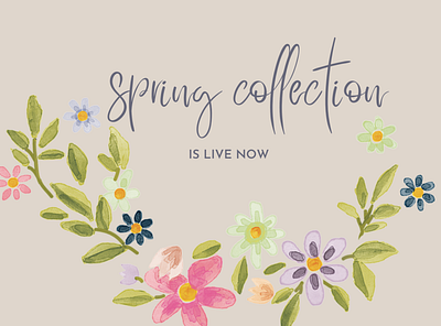 SPRING COLLECTION graphic design