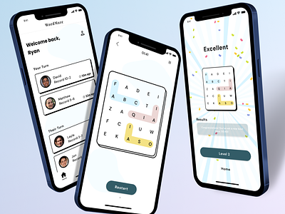 Mobile Word Game UI Design