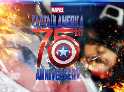 Captain America Style Frame photoshop promo