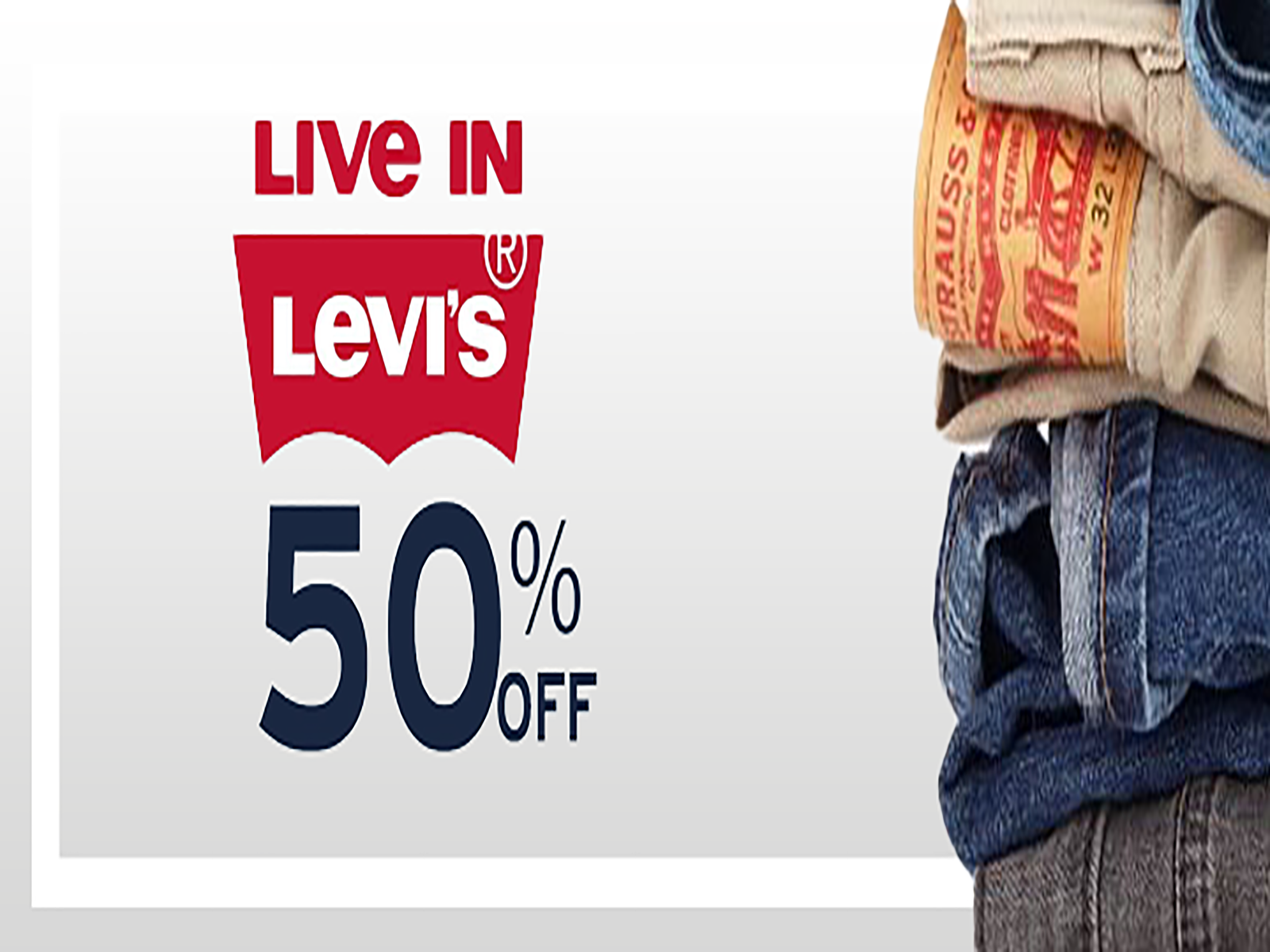 Web Banner Design using famous LEVIS brand logo by HAMZA MURTAZA on ...