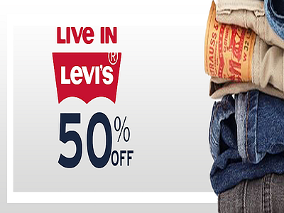 Web Banner Design using famous LEVIS brand logo by HAMZA MURTAZA on ...