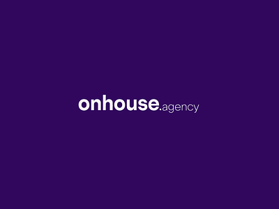 onhouse.agency branding design graphic design illustration lettering logo logo agency logo lettering