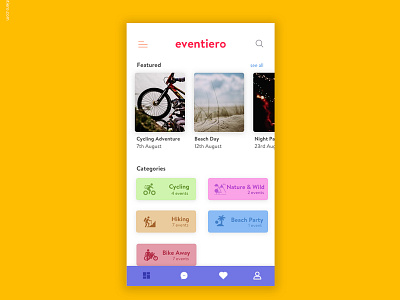 Eventiero app design design event app ui ui design ux ux design workshop app