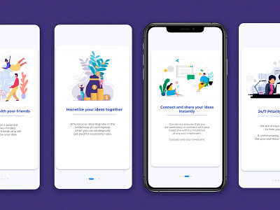 On-Boarding Screen app app design application design onboarding screen onboarding ui ui