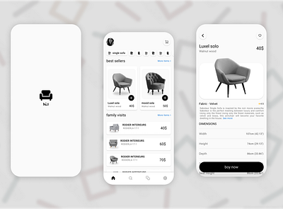 Furniture store design design store ui uiux ux