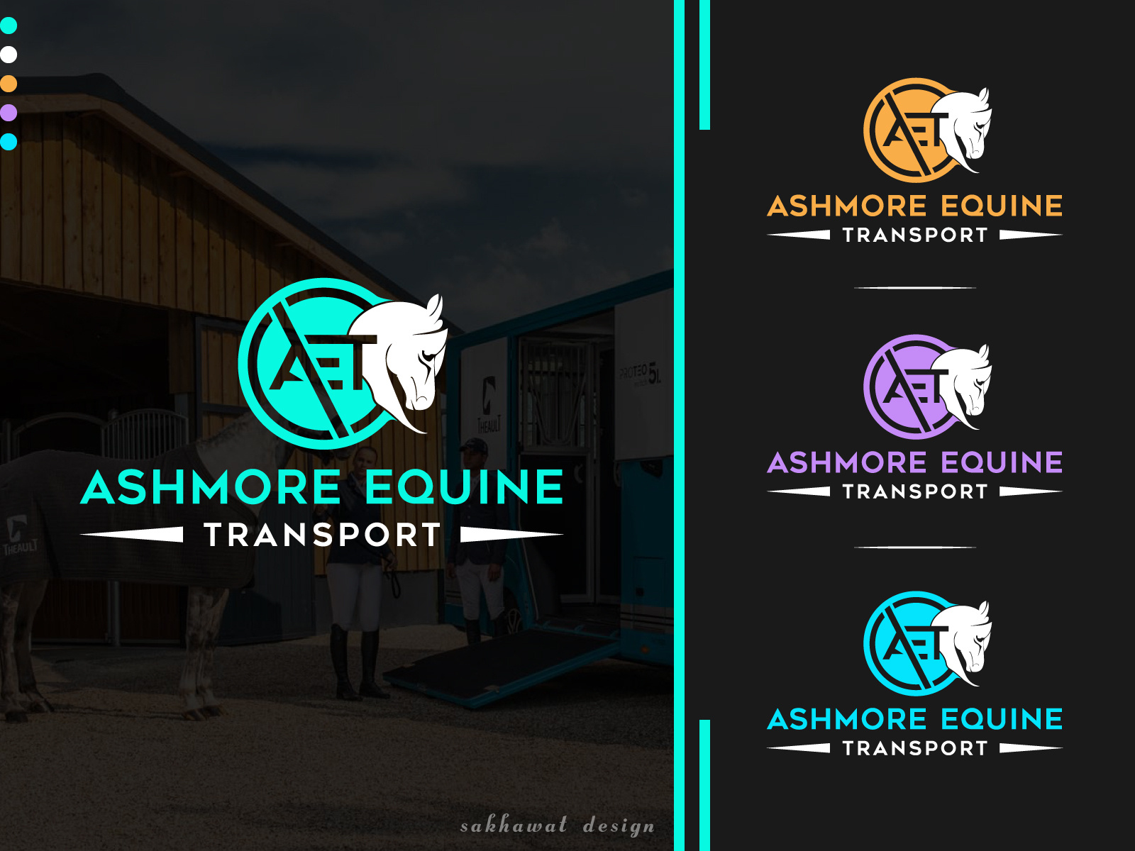 minimalist ( Ashmore Equine Transport logo ) by Md Sakhawat Hossain on