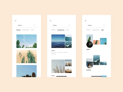 Unsplash APP Redesign NO3 app clean color design icon ios photo redesign ui