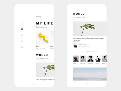 My life APP Design Home