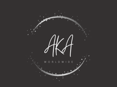 AKA Logo graphic design logo typography