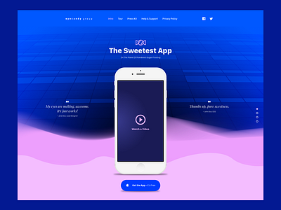 The Sweetest App app concept sweetest web