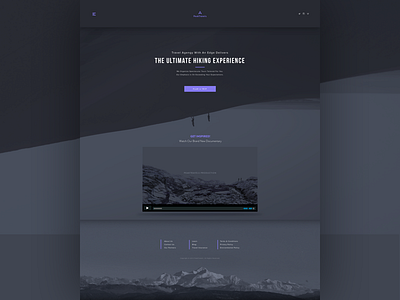 Travel Agency Concept concept hiking landing travel ui web