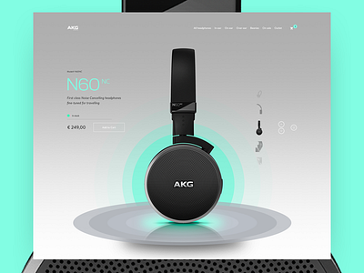 N60NC - Redesign akg concept n60nc product redesign ui web