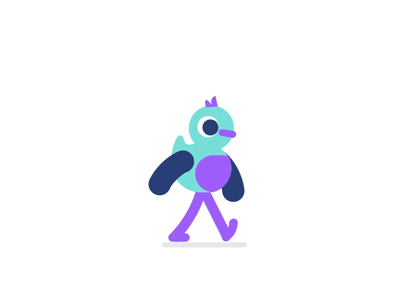 04/30:Walking duck #The30DayProject 30daysofmotion illustration