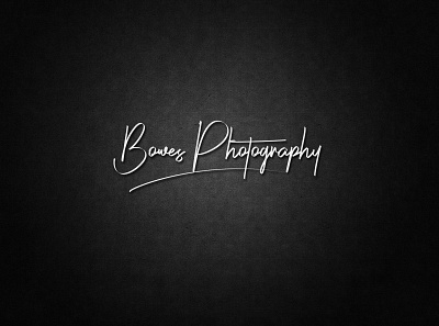 Bowes Photography | Modern Signature Logo branding business logo calligraphy graphic design logo logo design logos logotipo minimal minimalist modern photography logo signature signature logo watermark