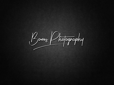 Bowes Photography | Modern Signature Logo