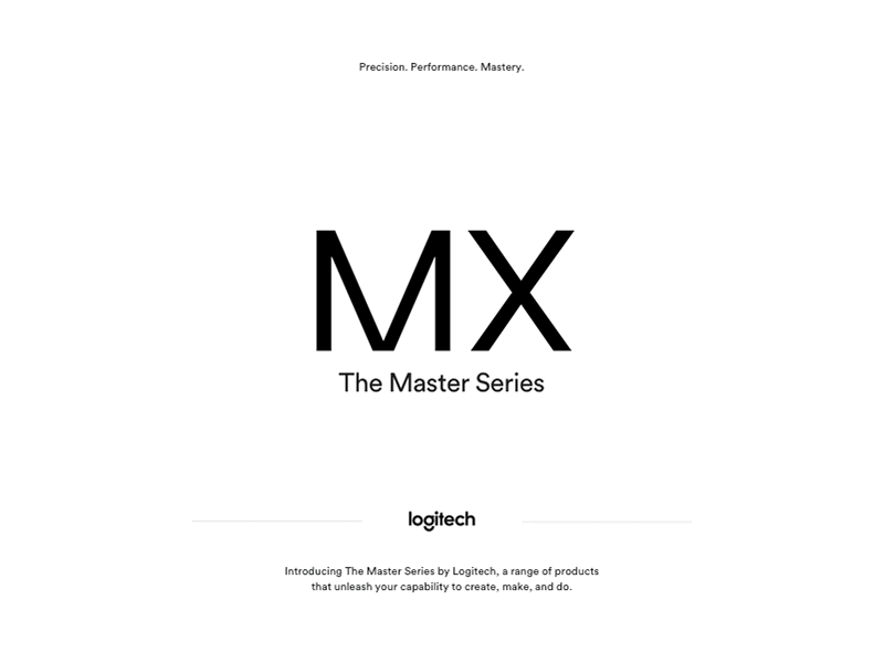 Design to the MX art direction brand identity branding branding concept circular logitech typography