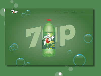 7up Landing Page Redesign 7up animation app branding bubbles company redesign cool animations cool ui design graphic design illustration landing page logo redesign soda typography ui ux vector