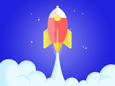 Ready to Go cloud color illustration rocket webkul wedgecommerce