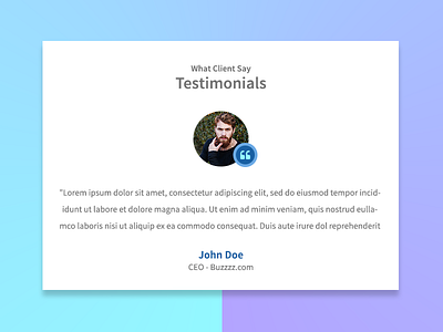 Testimonial Concept UI client concept testimonial ui webkul