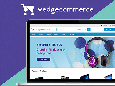 WedgeCommerce - a tributary of Salesforce behance branding ecomerce layout salesforce web webkul website wedge wedgecommerce