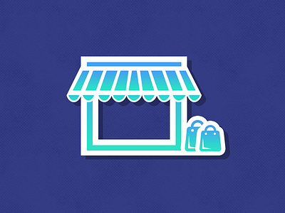 Marketplace gradient icon marketplace sticker webkul
