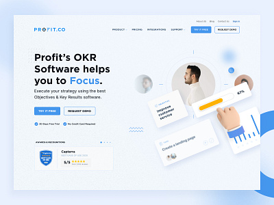 Profit.co website Revamp - OKR Software