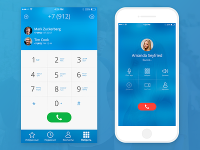 Dialer App UI Concept app call calling clean concept dailyui design dialer ios mobile ui ux