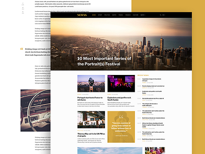 News website concept concept news typography ui ux website