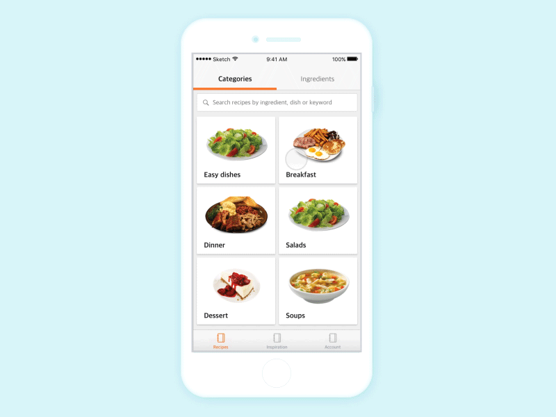 Foodmix Search by Vitaly Dulenko on Dribbble