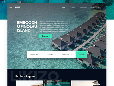 Travel_Landing_Page design illustration landing page logo typography ui uidesign webdesign