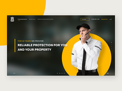 Security Agency Website agency corporate website design figma figmadesign minimal security ui ux webdesign website