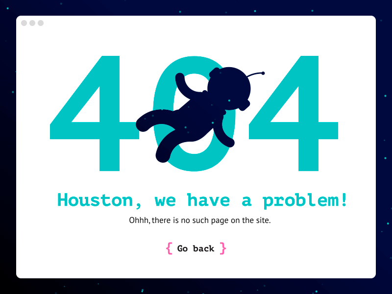 404 page 404 animate design error gif motion page site space ui ux web