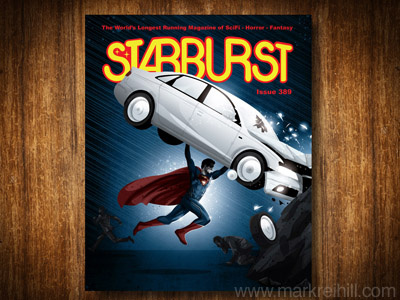 Starburst - Issue 389 clark kent comics cover editorial henry cavill illustration krypton man of steel movie starburst superhero superman