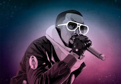 Kanye West america illustration kanye west mark reihill music portrait power rap vector